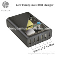 Genuine 60w Phone accessories 12a 6U Fast USB Charger with CE C-Tick Certificate